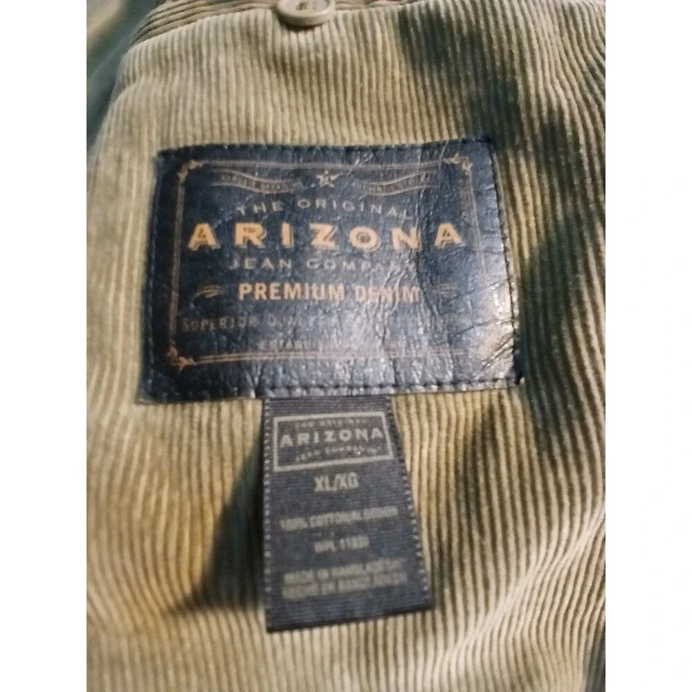 Vtg Arizona Jean Co. Brown Corduroy Blazer XL Jacket Mens Large 3 Button Jacket